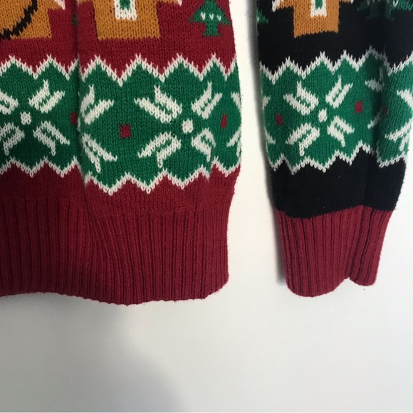 Ugly Christmas Gingerbread Man Oh Snap Christmas Sweater - Picture 3 of 6